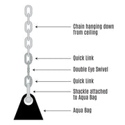 Aqua Body Punching Bag - 21'' - 190lb/86kg - Orange